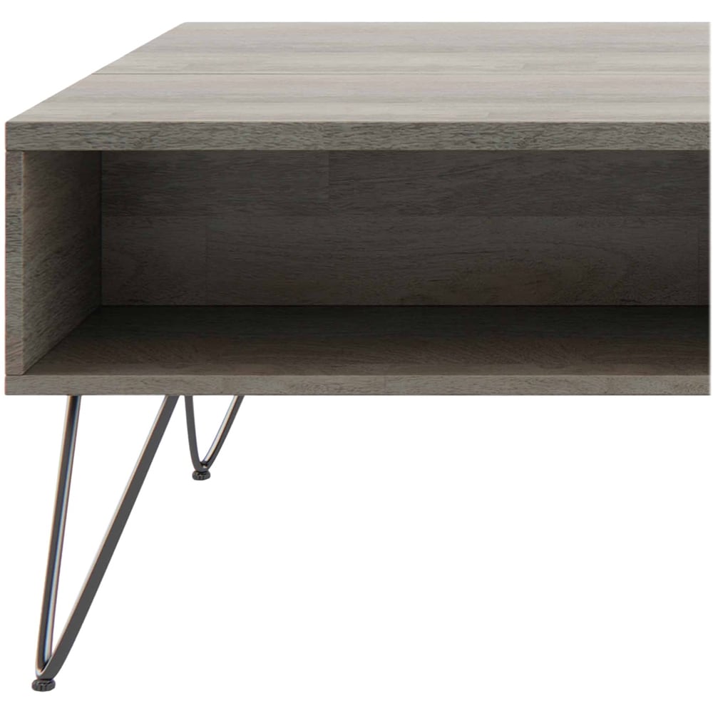 Simpli Home - Hunter Rectangular Contemporary Industrial Solid Mango Wood Coffee Table - Gray_4