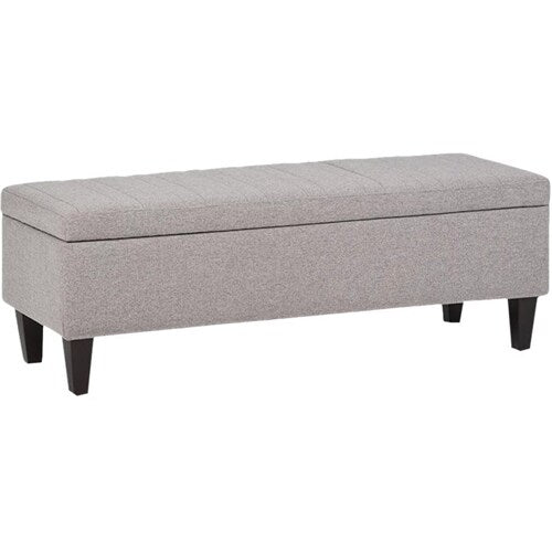 Simpli Home - Monroe Rectangular Contemporary Foam/Plywood Ottoman With Inner Storage - Gray Cloud_3