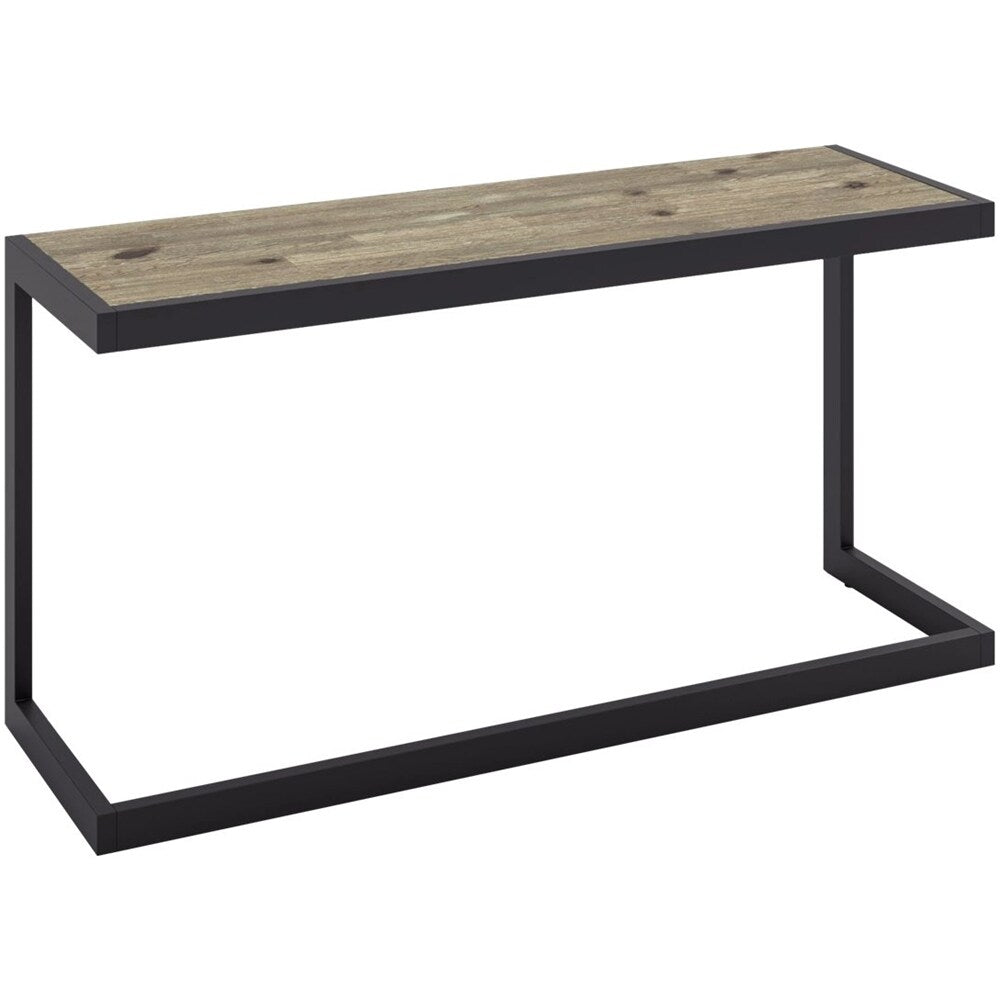Simpli Home - Erina Rectangular Modern Industrial Solid Acacia Wood Sofa Table - Distressed Gray_1