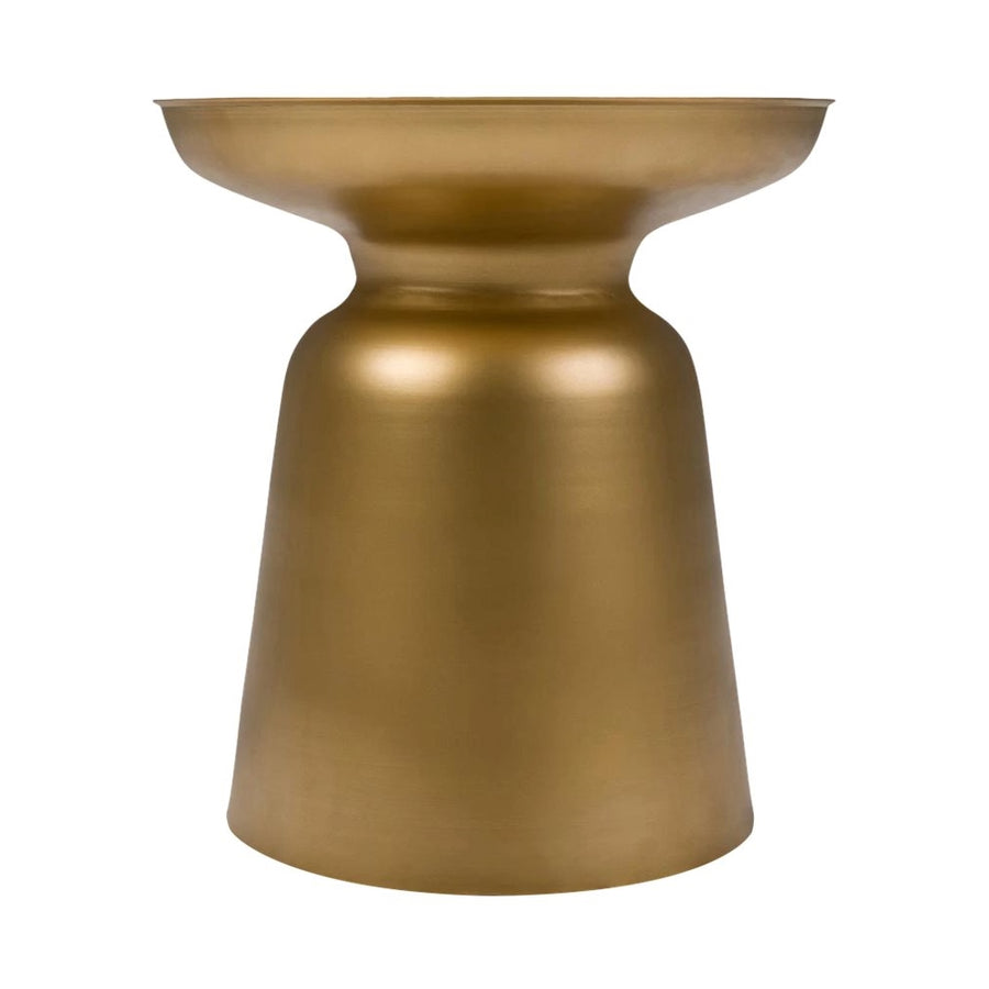 Simpli Home - Toby Round Contemporary Metal Accent Table - Gold_0