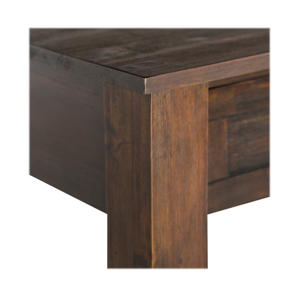 Simpli Home - Monroe Square Rustic Contemporary Solid Acacia Wood 2-Drawer Coffee Table - Distressed Charcoal Brown_2