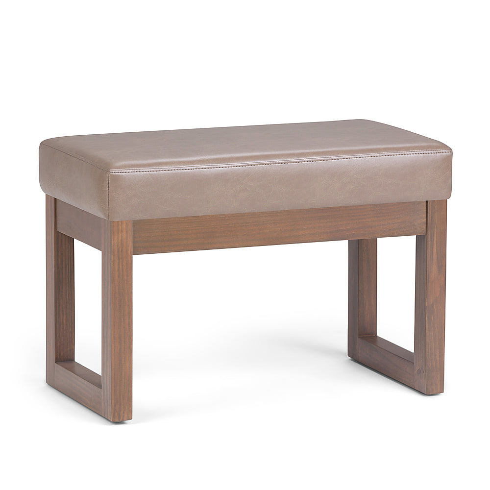 Simpli Home - Milltown 26 inch Wide Contemporary Rectangle Footstool Ottoman Bench - Ash Blonde_1