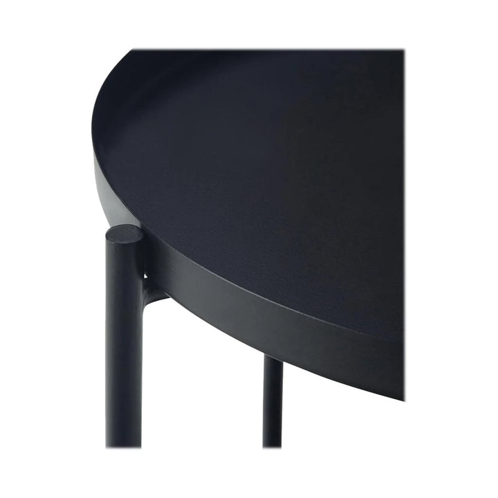 Simpli Home - Monet Round Modern Industrial Metal End Table - Black_7