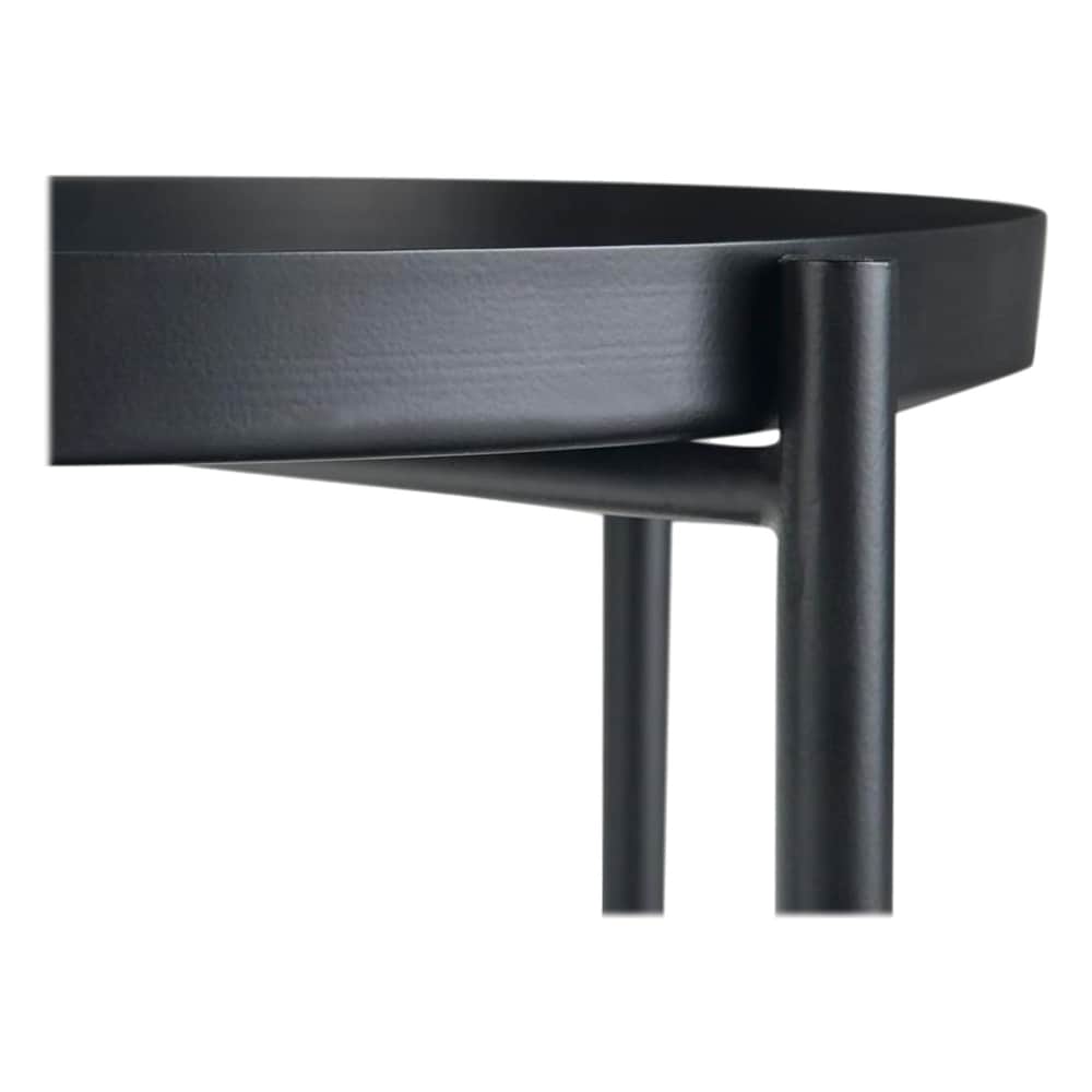 Simpli Home - Monet Round Modern Industrial Metal End Table - Black_2