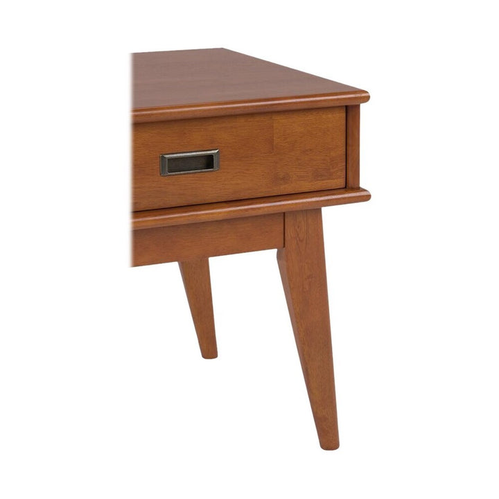 Simpli Home - Draper Rectangular Mid-Century Modern 1-Drawer End Table - Teak Brown_4