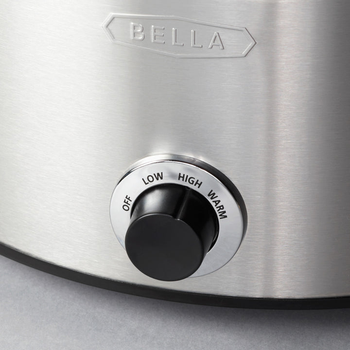 Bella - 5-qt. Slow Cooker with Dipper - Stainless Steel_5