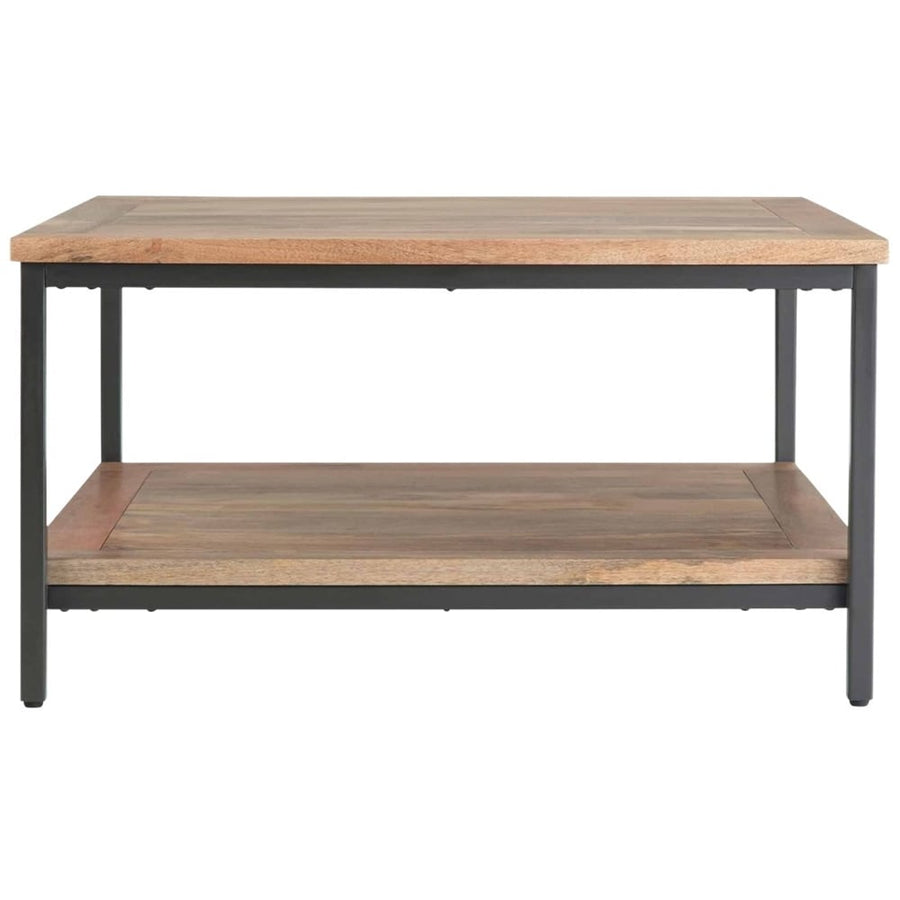 Simpli Home - Skyler Square Modern Industrial Mango Wood Coffee Table - Natural_0