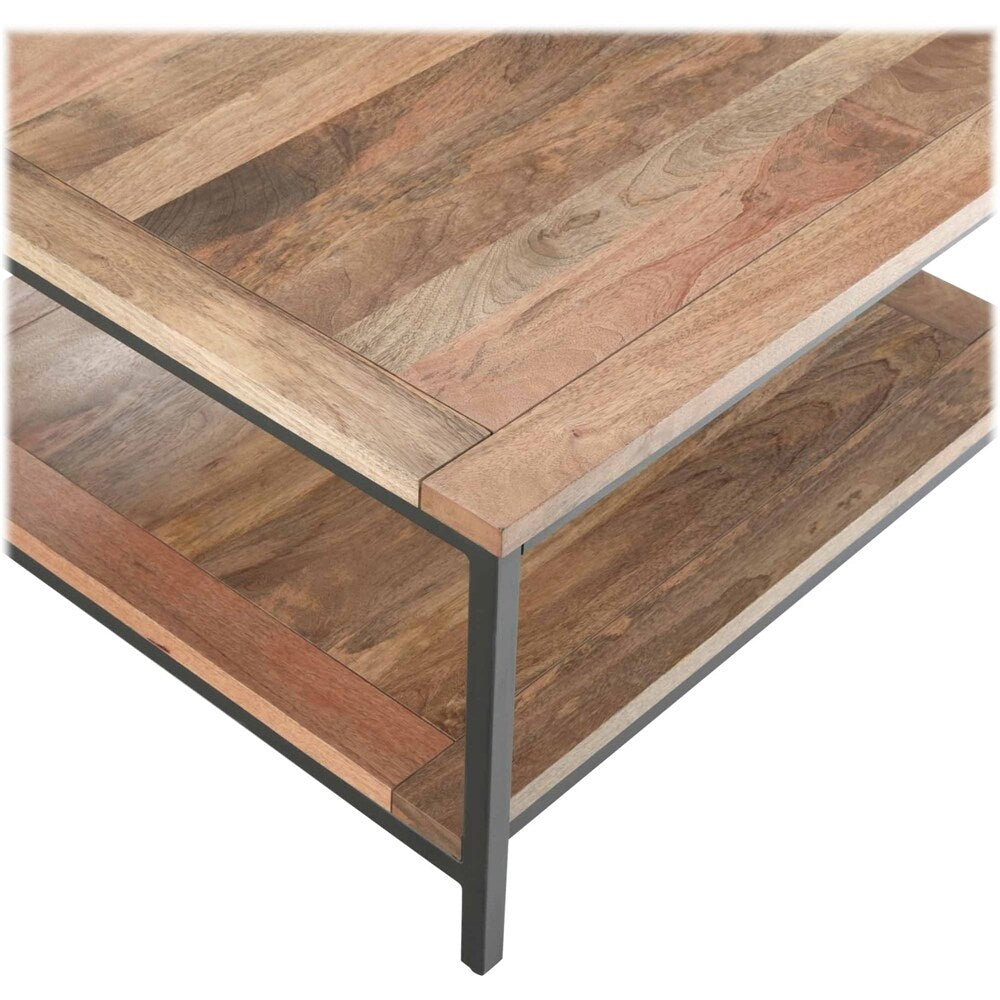 Simpli Home - Skyler Square Modern Industrial Mango Wood Coffee Table - Natural_7