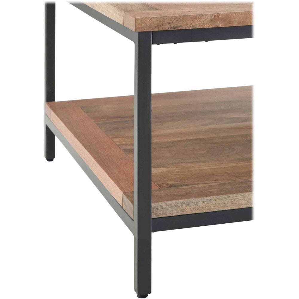 Simpli Home - Skyler Square Modern Industrial Mango Wood Coffee Table - Natural_5