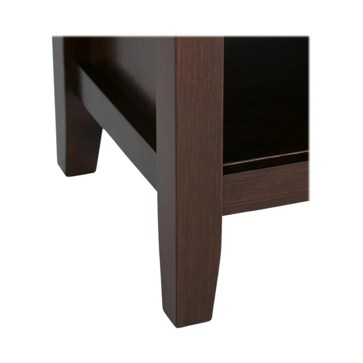 Simpli Home - Artisan Rectangular Contemporary Wood 1-Drawer Night Stand - Russet Brown_6