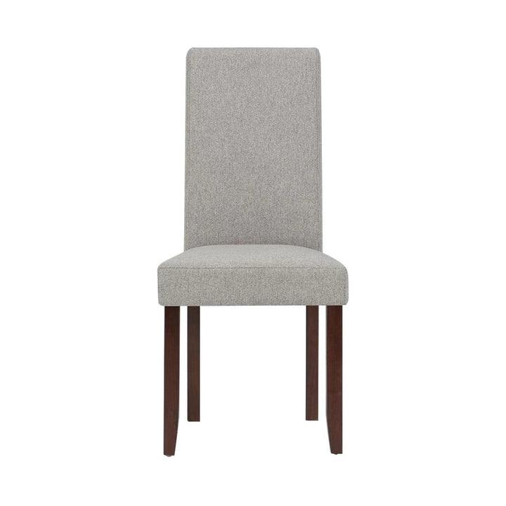Simpli Home - Acadian Parson Contemporary High-Density Foam & Linen-Look Polyester Dining Chairs (Set of 2) - Gray Cloud_0