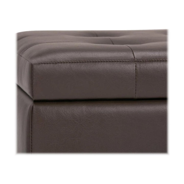 Simpli Home - Cosmopolitan Storage Ottoman - Chocolate Brown_6