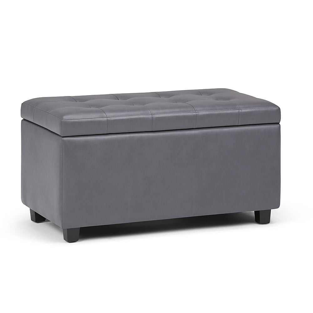 Simpli Home - Cosmopolitan Storage Ottoman - Stone Gray_1