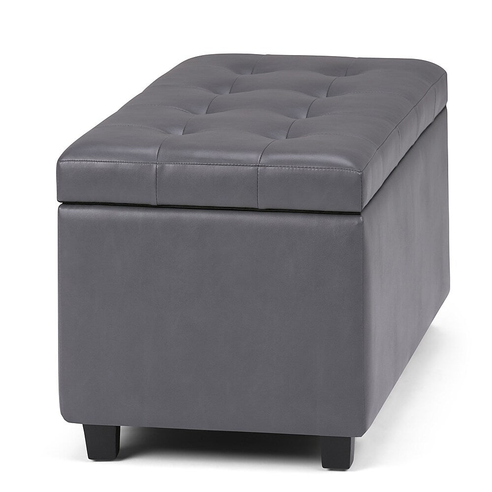 Simpli Home - Cosmopolitan Storage Ottoman - Stone Gray_7