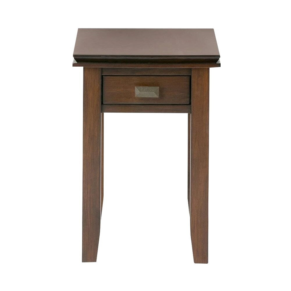 Simpli Home - Artisan Rectangular Contemporary Wood 1-Drawer End Table - Russet Brown_0
