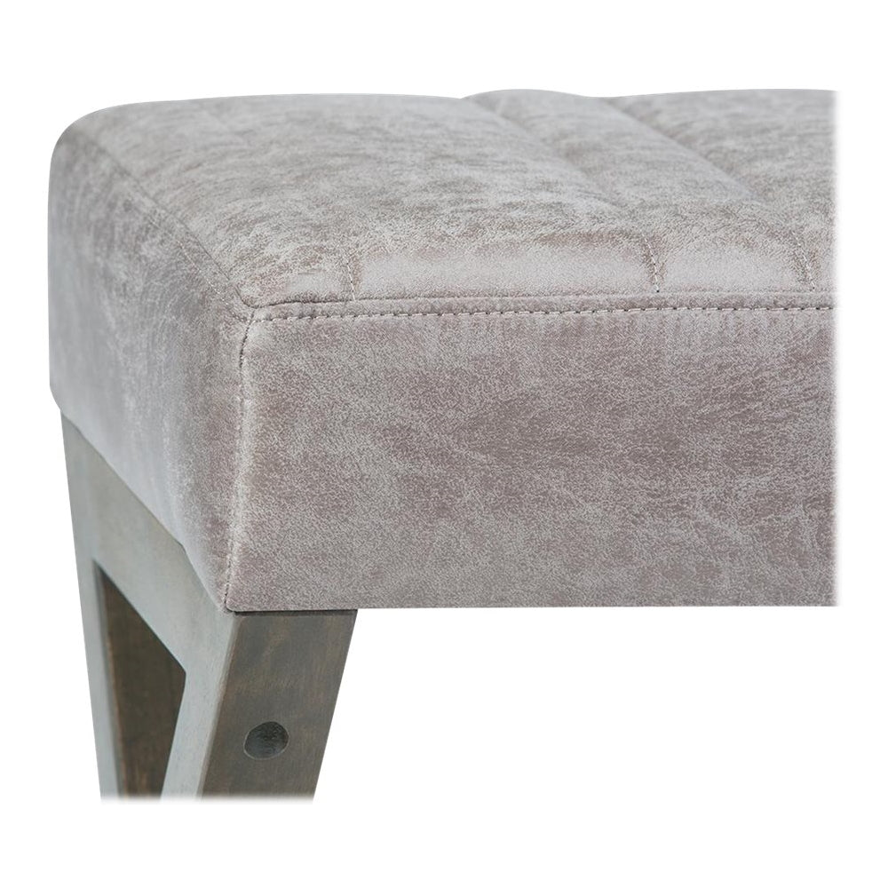 Simpli Home - Salinger Rectangular Modern Contemporary Foam/Plywood Bench Ottoman - Distressed Gray Taupe_5