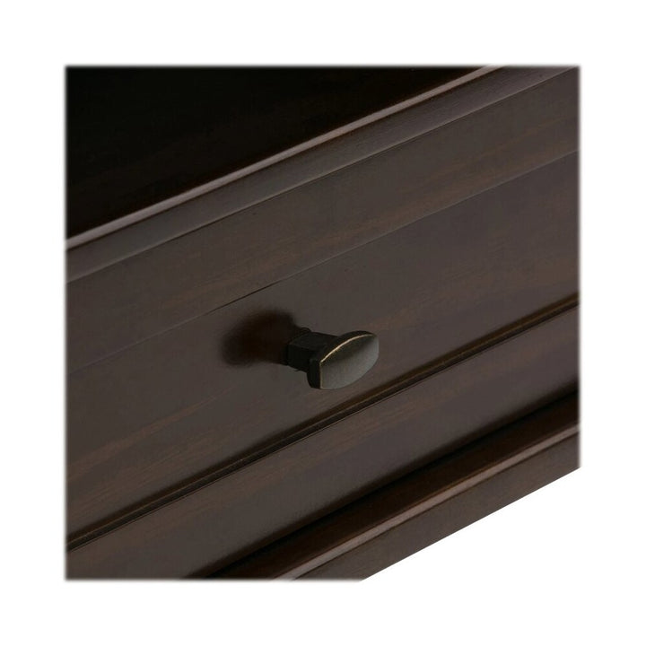 Simpli Home - Warm Shaker Rectangular Rustic Wood 2-Drawer Coffee Table - Tobacco Brown_2