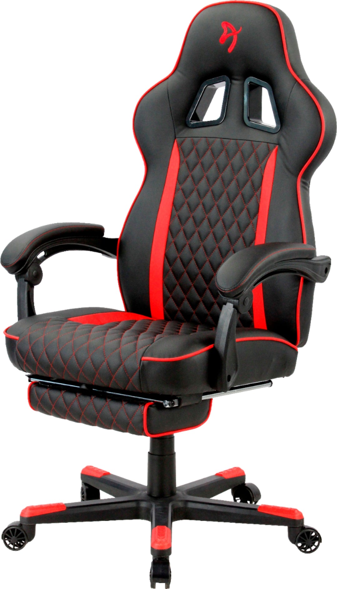 Arozzi - Mugello Special Edition Gaming Chair with Footrest - Red_0