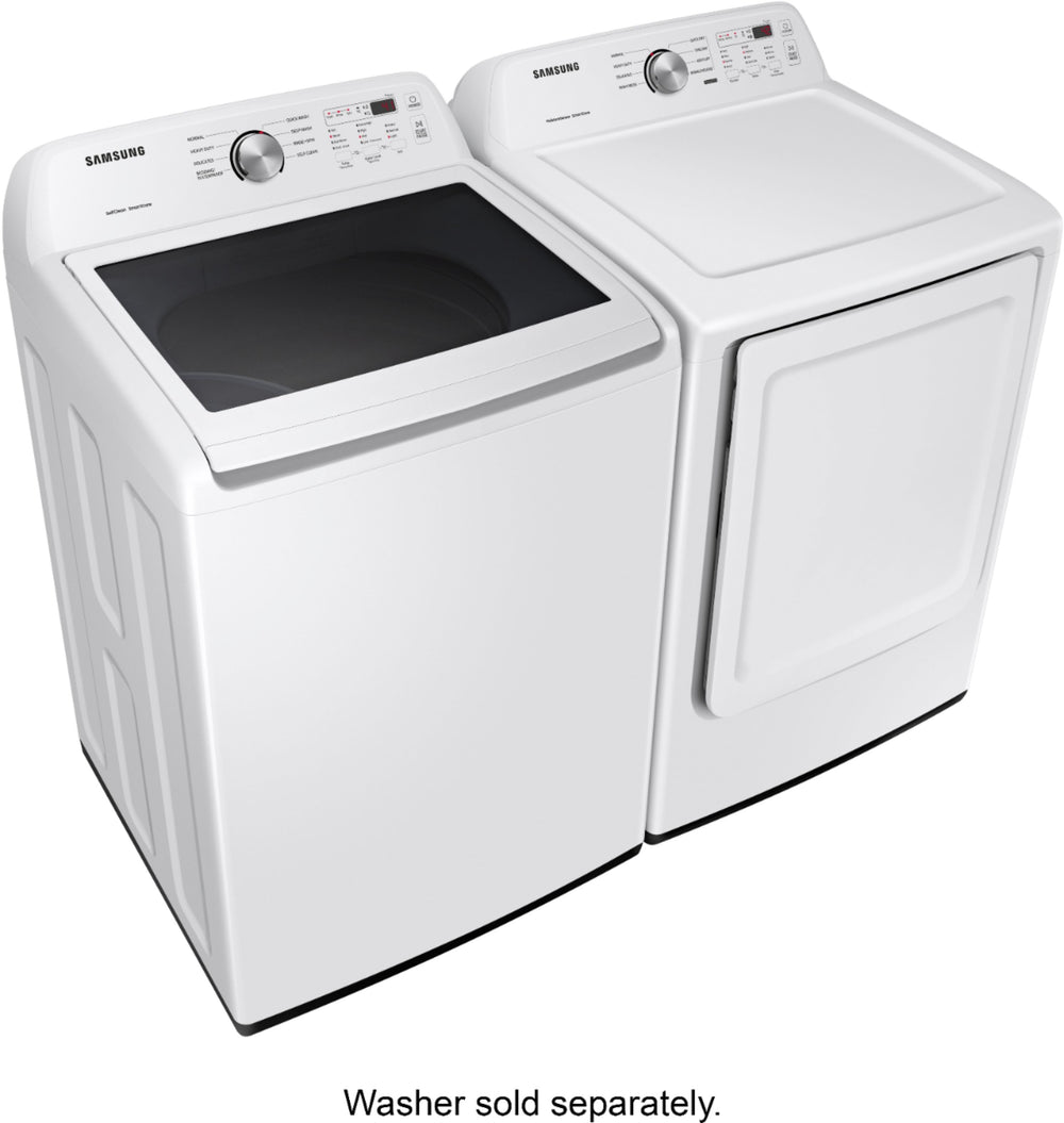 Samsung - 7.2 Cu. Ft. Electric Dryer with 8 Cycles and Sensor Dry - White_3