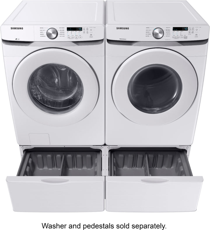 Samsung - 7.5 Cu. Ft. Stackable Electric Dryer with Sensor Dry - White_10