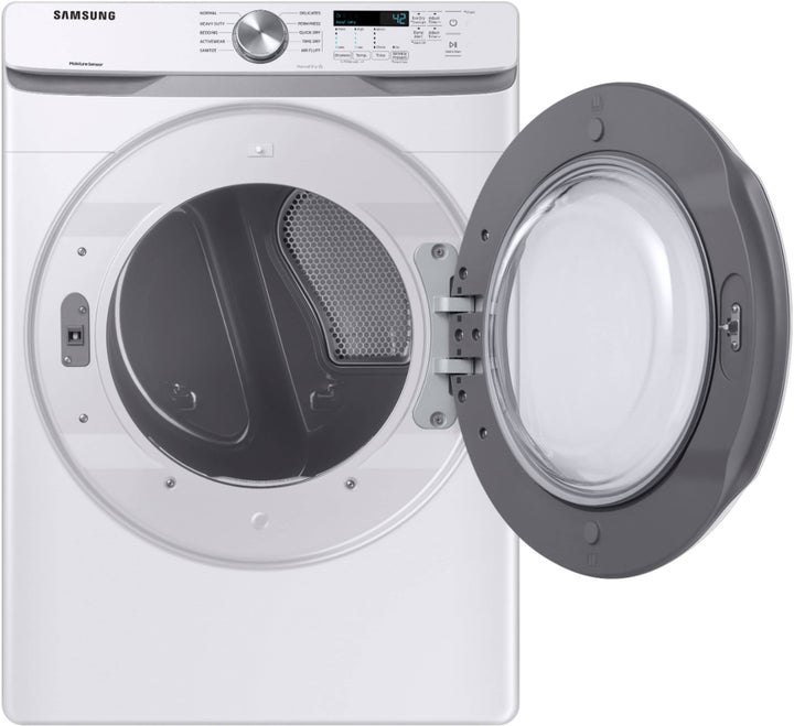 Samsung - 7.5 Cu. Ft. Stackable Electric Dryer with Sensor Dry - White_7