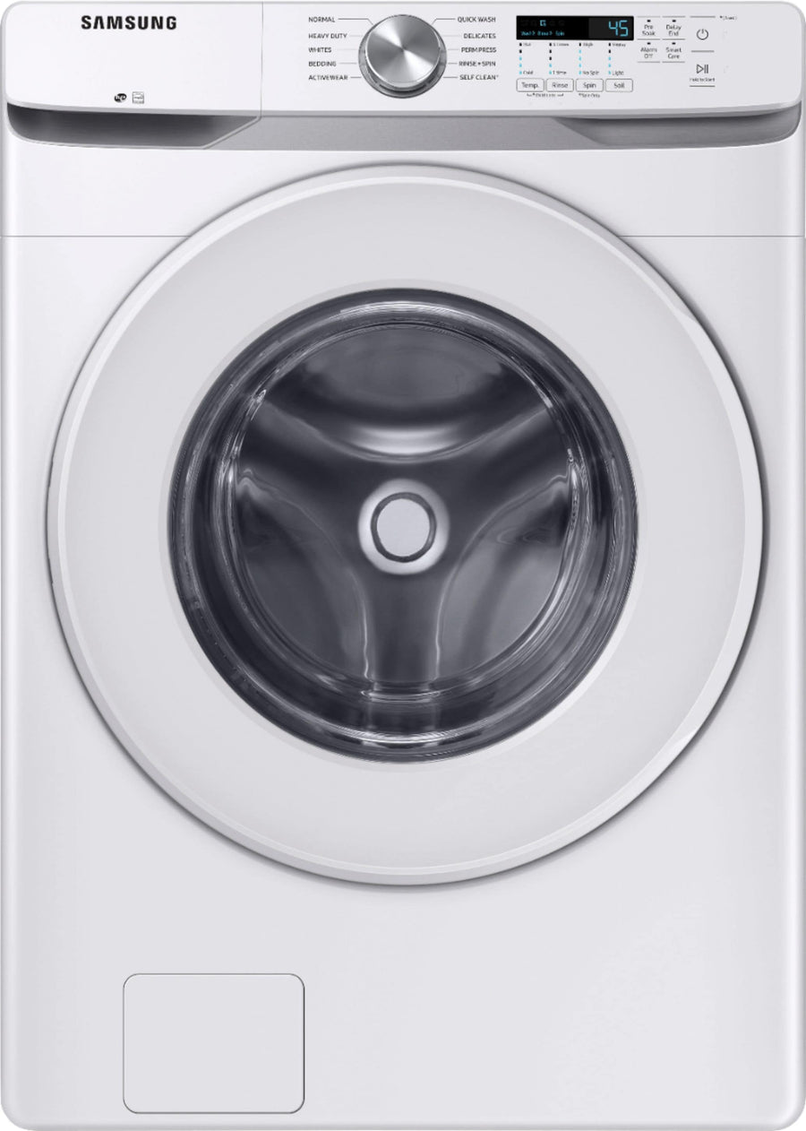Samsung - 4.5 Cu. Ft. High Efficiency Stackable Front Load Washer with Vibration Reduction Technology+ - White_0