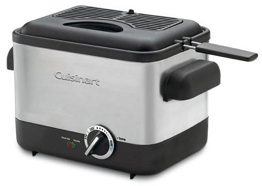 Cuisinart - 1.1L Analog Compact Deep Fryer - Black Stainless_0