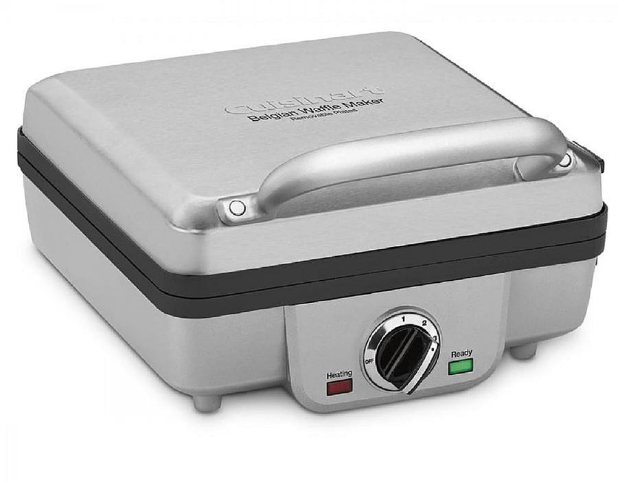 Cuisinart - Belgian Waffle Maker with Pancake Plates - Brushed Stainless_0