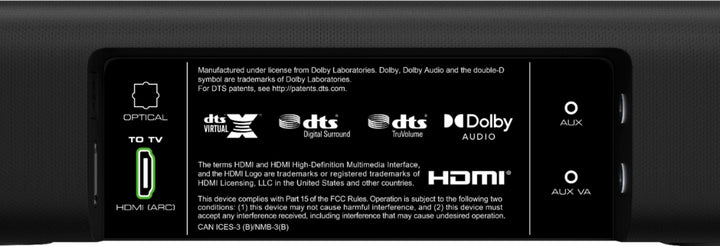 VIZIO - 5.1-Channel V-Series Soundbar with Wireless Subwoofer and Dolby Audio 5.1/DTS Virtual:X - Black_7