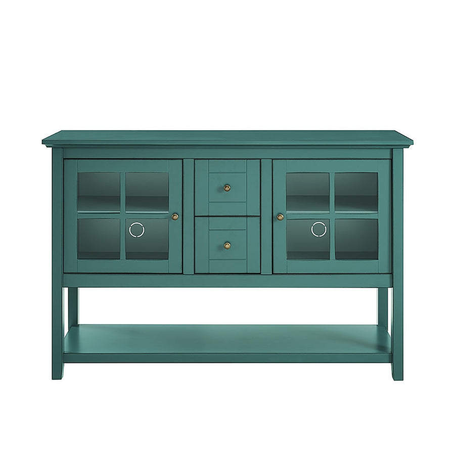 Walker Edison - Transitional TV Stand / Buffet for Most Flat-Panel TV's up to 55" - Dark Teal_0