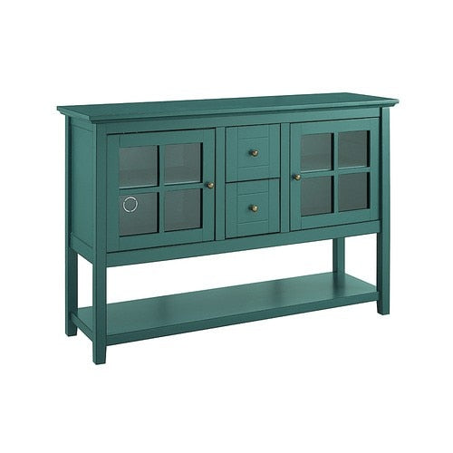 Walker Edison - Transitional TV Stand / Buffet for Most Flat-Panel TV's up to 55" - Dark Teal_3