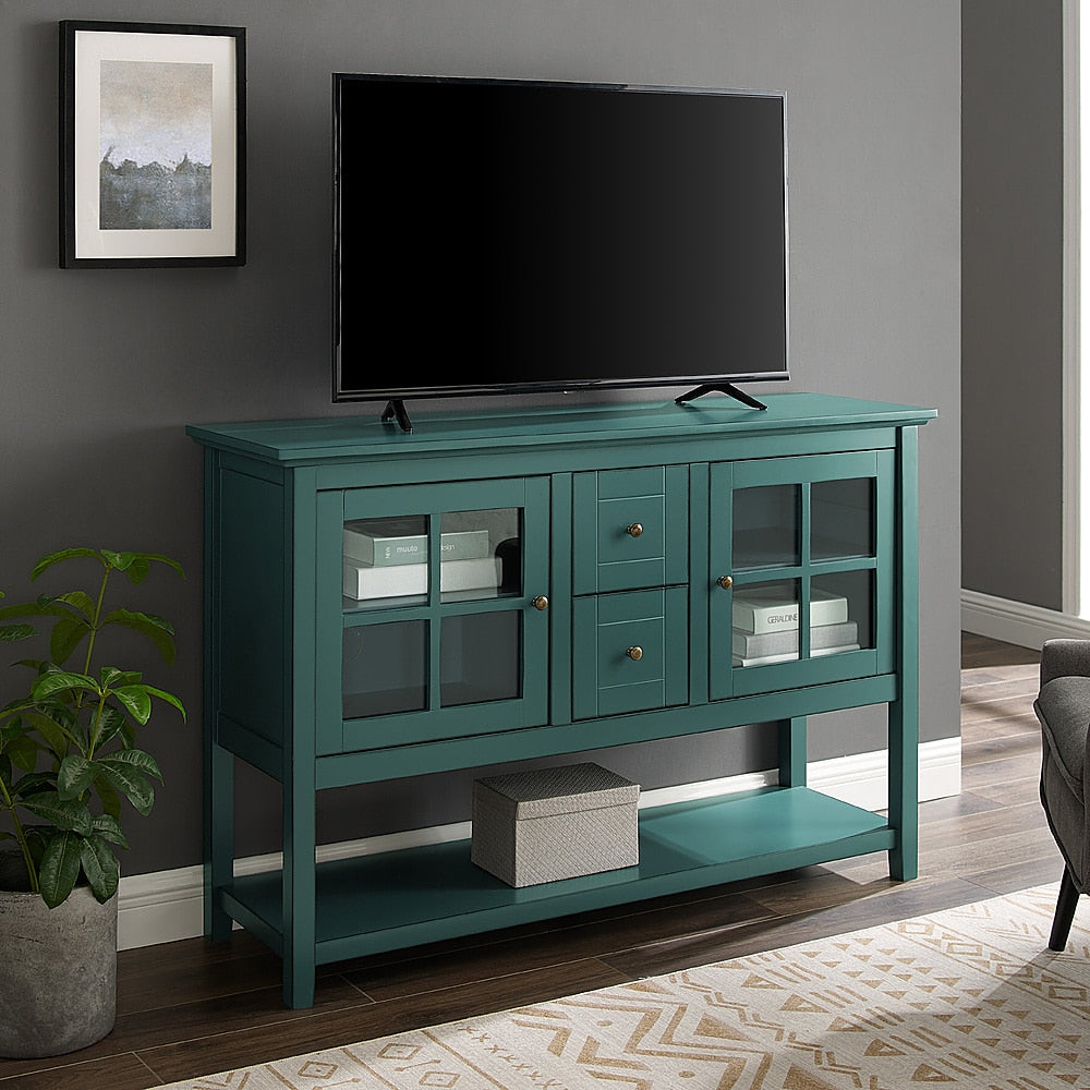 Walker Edison - Transitional TV Stand / Buffet for Most Flat-Panel TV's up to 55" - Dark Teal_5