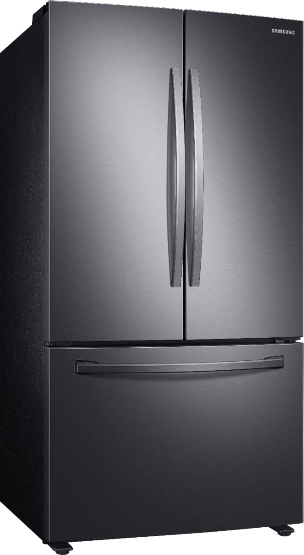 Samsung - 28 cu. ft. Large Capacity 3-Door French Door Refrigerator - Black stainless steel_1
