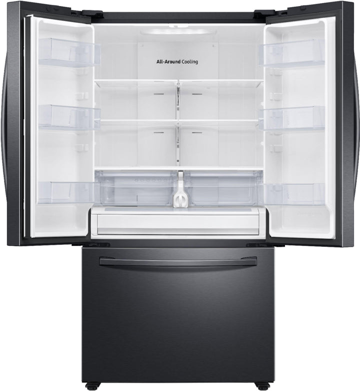 Samsung - 28 cu. ft. Large Capacity 3-Door French Door Refrigerator - Black stainless steel_6