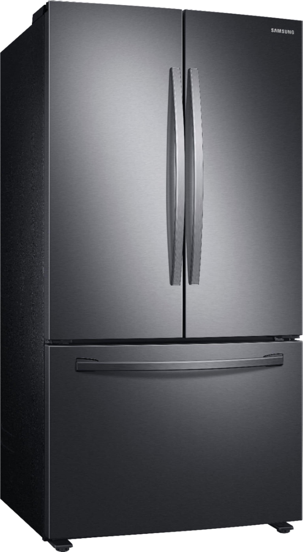 Samsung - 28 cu. ft. Large Capacity 3-Door French Door Refrigerator with AutoFill Water Pitcher - Black stainless steel_1