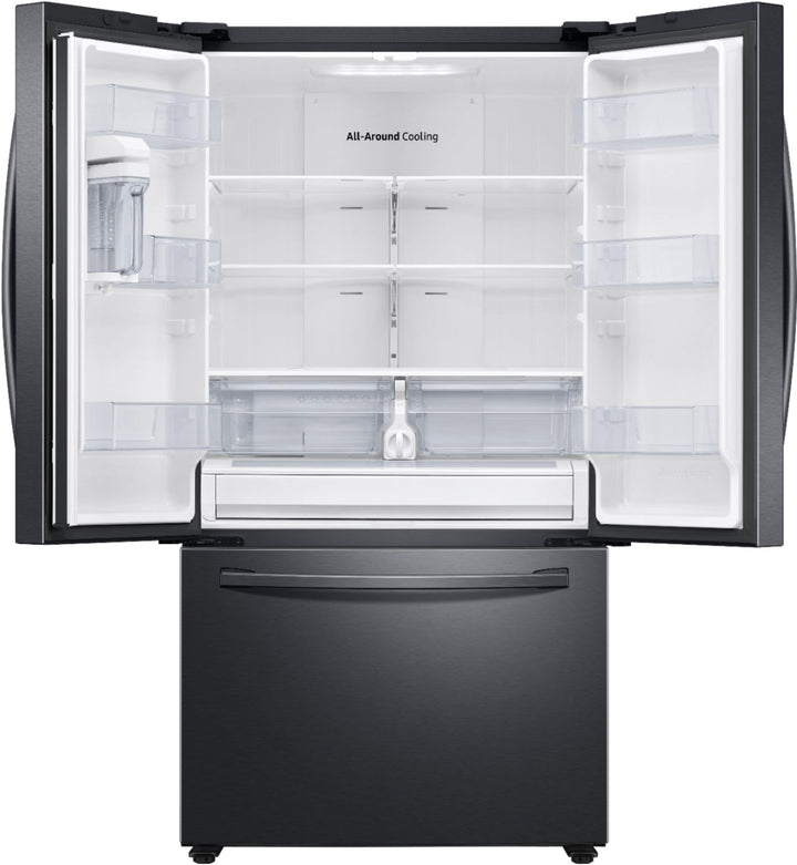 Samsung - 28 cu. ft. Large Capacity 3-Door French Door Refrigerator with AutoFill Water Pitcher - Black stainless steel_7