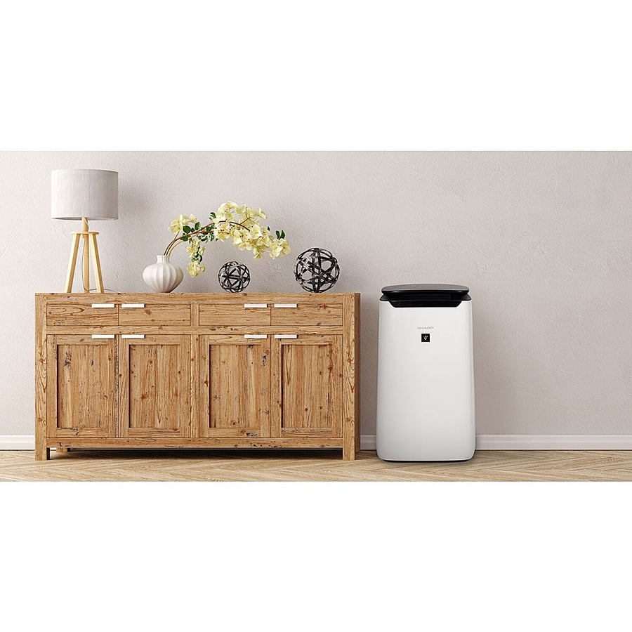 Sharp - Smart Air Purifier with Plasmacluster Ion Technology Recommended for Extra-Large Rooms. True HEPA Filter - White_1