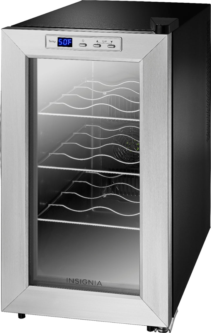 Insignia™ - 8-Bottle Wine Cooler - Stainless steel_2