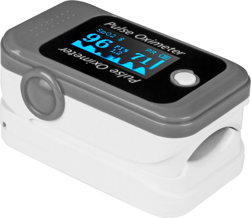 Aluratek - Bluetooth Digital Pulse Oximeter-FDA Class I - Gray_1