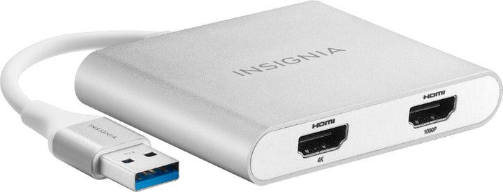 Insignia™ - USB to Dual HDMI Adapter - White_2