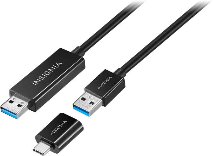 Insignia™ - 6' USB 3.0 File Transfer Cable - Black_0