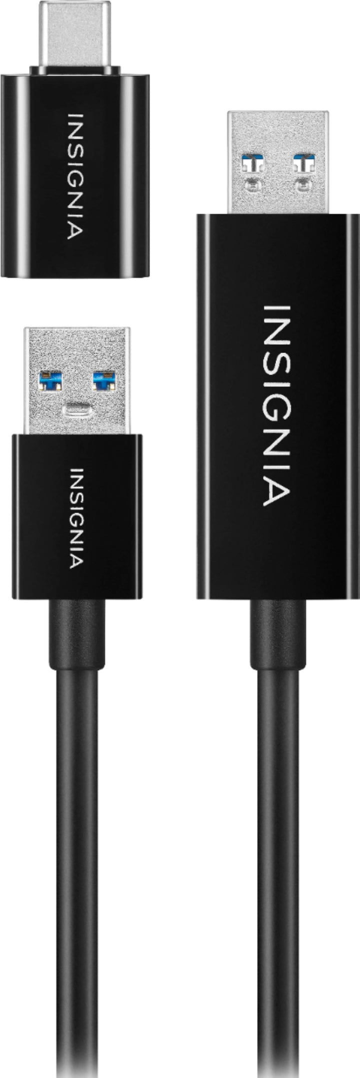 Insignia™ - 6' USB 3.0 File Transfer Cable - Black_4