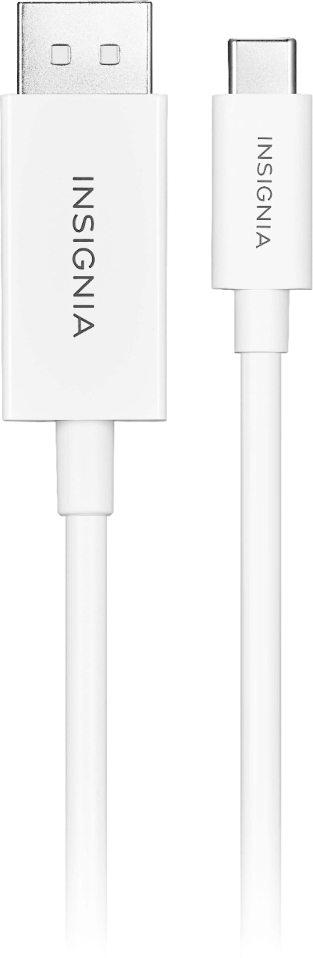 Insignia™ - 6' USB-C to DisplayPort Cable - White_1