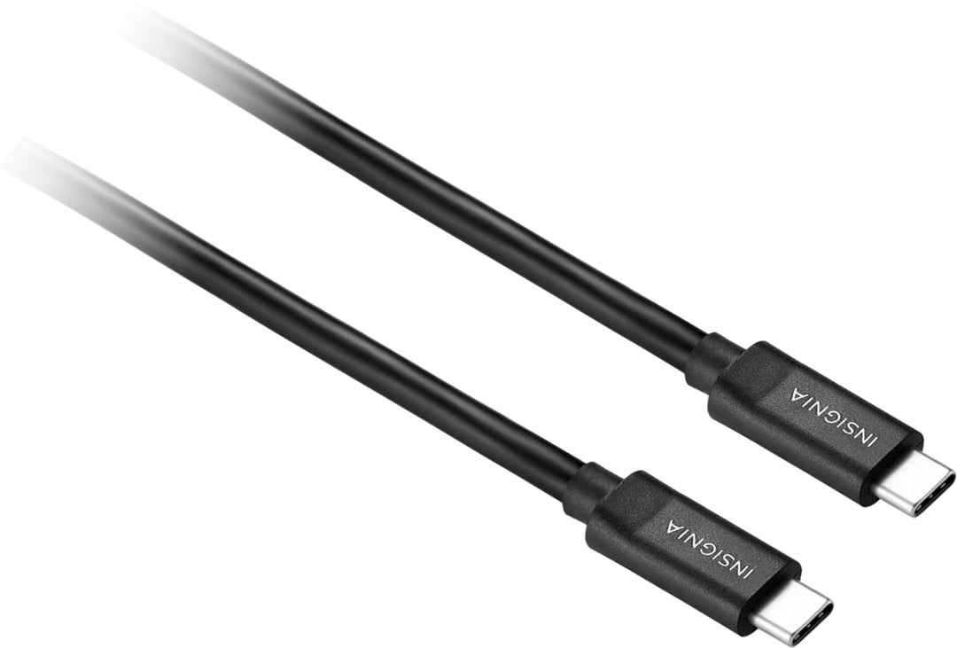Insignia™ - 3.3’ USB-C to USB-C 3.2 Gen 2 Superspeed+ 10Gbps Cable - Black_4