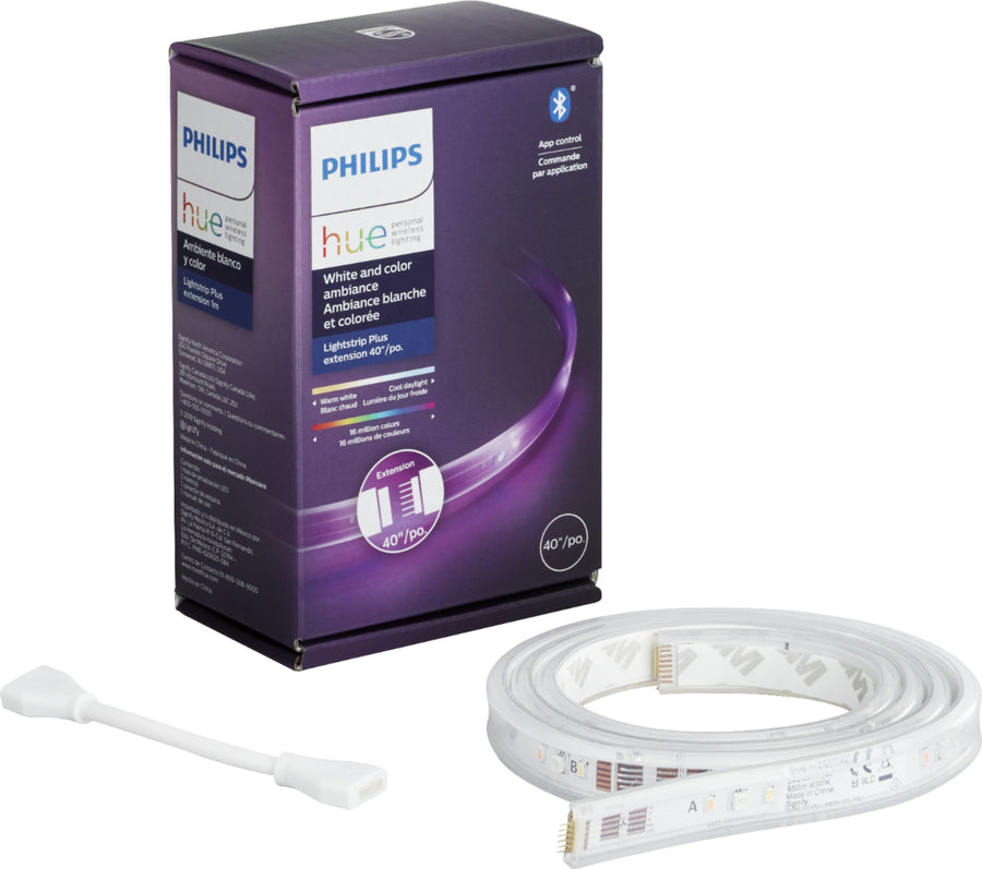 Philips - Hue Lightstrip Extension 1m - White and Color_0