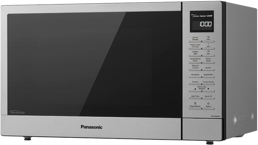 Panasonic - 1.2 Cu. Ft. 1200 Watt SN68KS Microwave Genius Sensor Cooking - Stainless steel_1