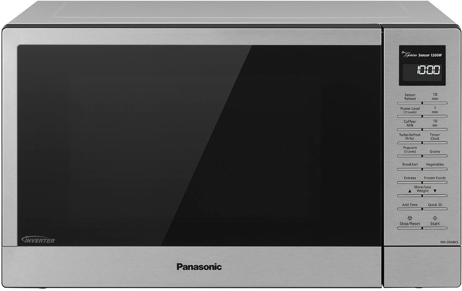 Panasonic - 1.2 Cu. Ft. 1200 Watt SN68KS Microwave Genius Sensor Cooking - Stainless steel_0