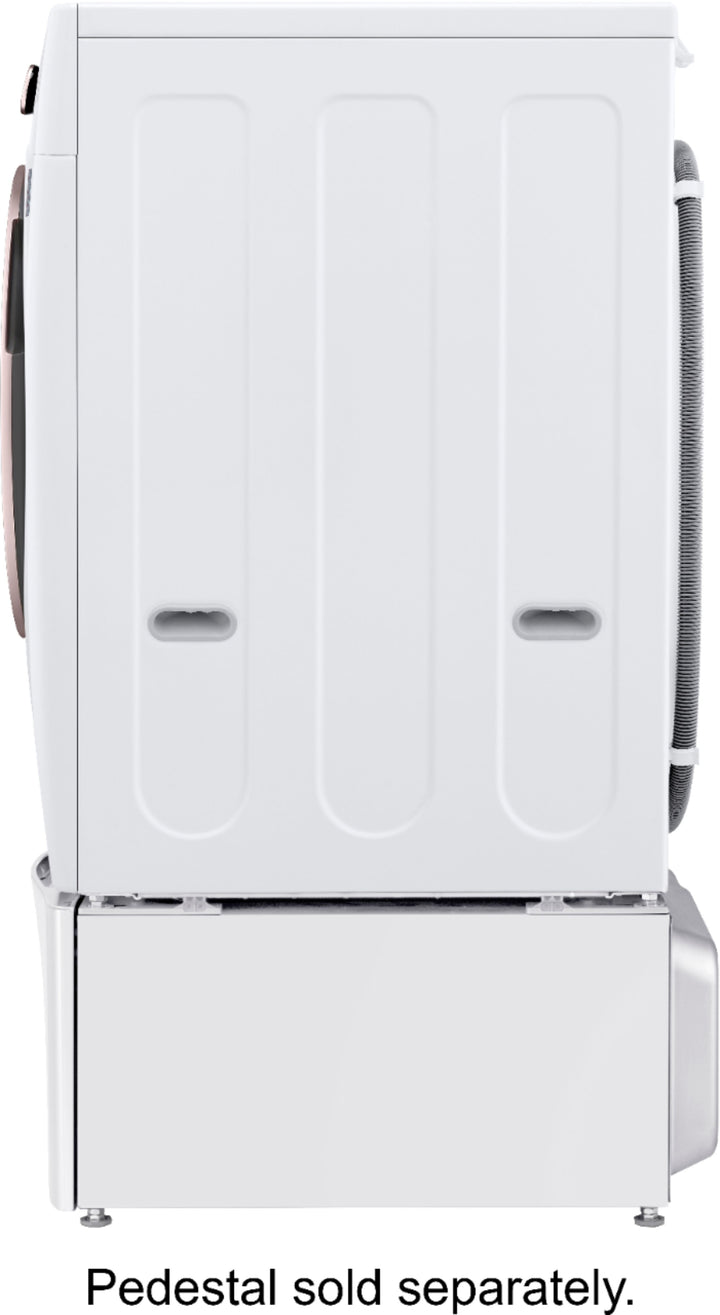LG - 4.5 Cu. Ft. High-Efficiency Stackable Smart Front Load Washer with Steam and Built-In Intelligence - White_7