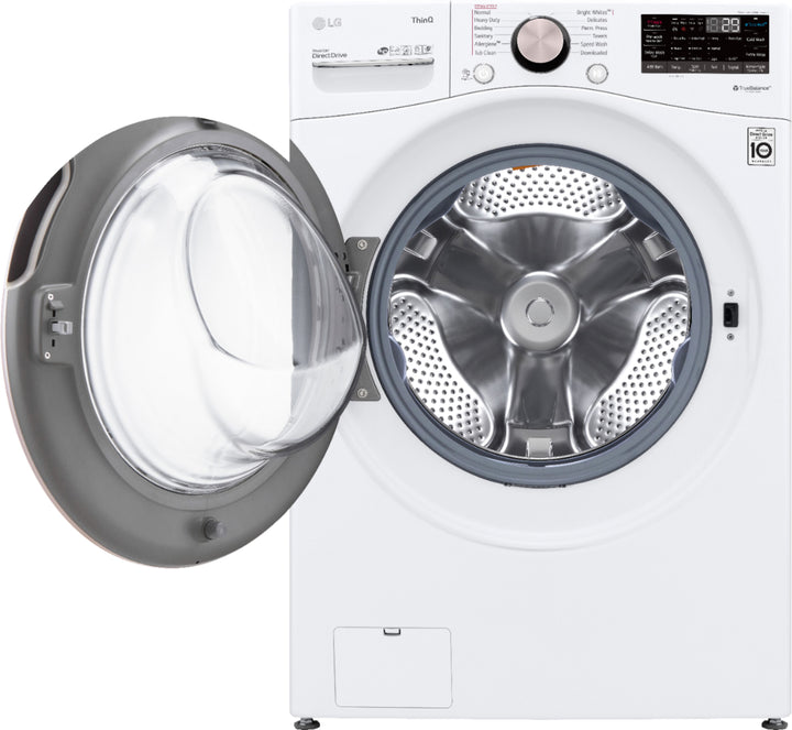 LG - 4.5 Cu. Ft. High-Efficiency Stackable Smart Front Load Washer with Steam and Built-In Intelligence - White_20