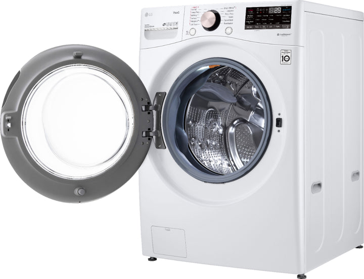 LG - 4.5 Cu. Ft. High-Efficiency Stackable Smart Front Load Washer with Steam and Built-In Intelligence - White_19